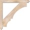 Ekena Millwork Balboa Arts and Crafts Smooth Bracket w/ Offset Brace, Douglas Fir, 5 1/2"W x 42"D x 42"H BKT0604X42X42BOA03SDF - alternate 3